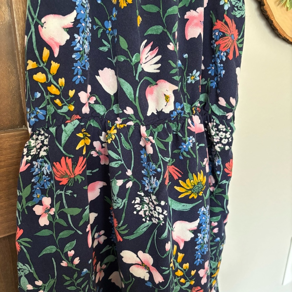 Old Navy Floral Sundress Size M (8) Navy Blue - Picture 3 of 4